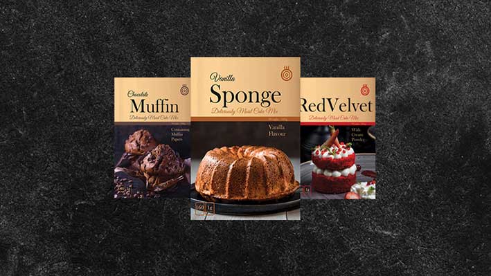 طراحی بسته بندی پودر کیک