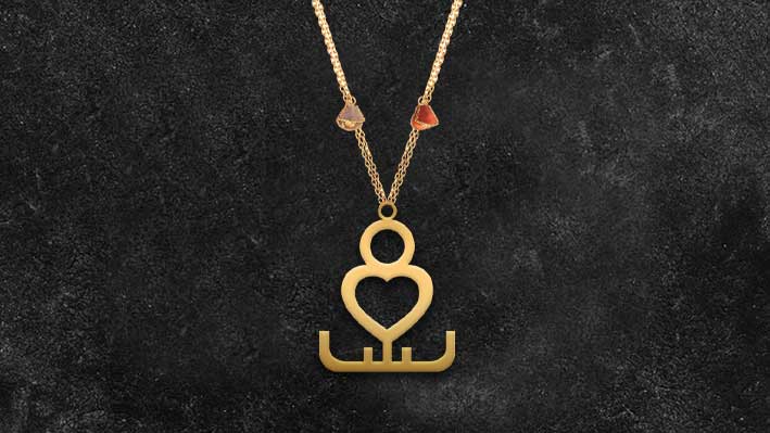 طراحیِ نام برای جواهری مهرسا (برای گردنبند)