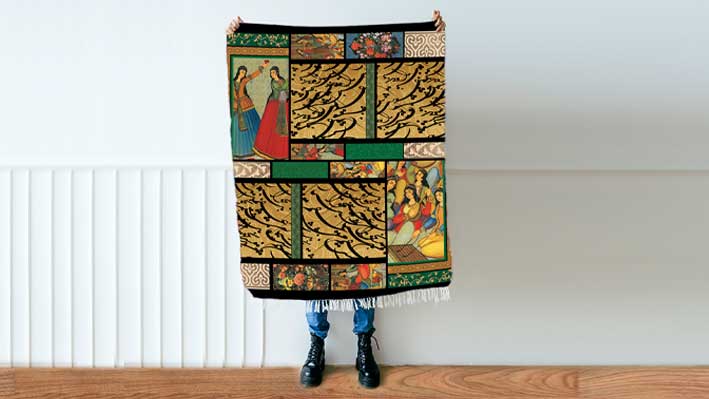 طراحی انواع شال و روسری