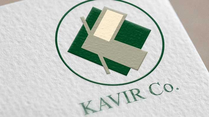 طراحی لوگو و ست اداری برای شرکت بازرگانی کویر