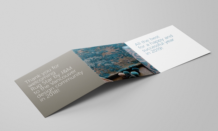 Promotional trifold greeting card