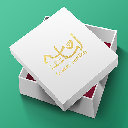 طراحی لوگوی گالری جواهر اسامه
