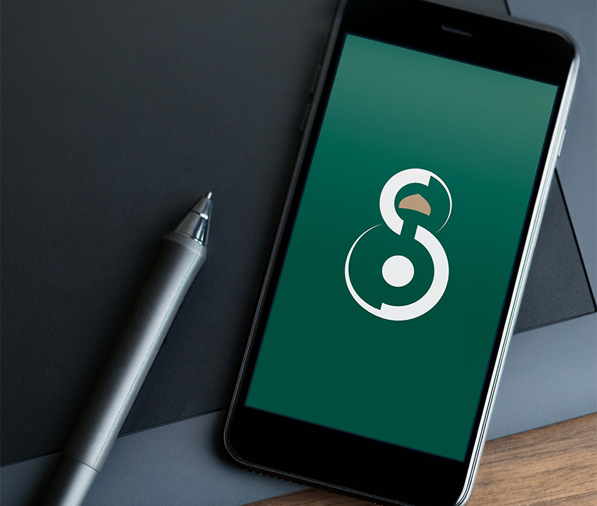 هویت برند و طراحی UI  وب اپلیکیشن ثامن 8 